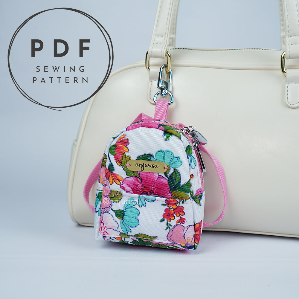 Becky Pouch Mini Backpack Sewing Pattern – 3 Sizes PDF