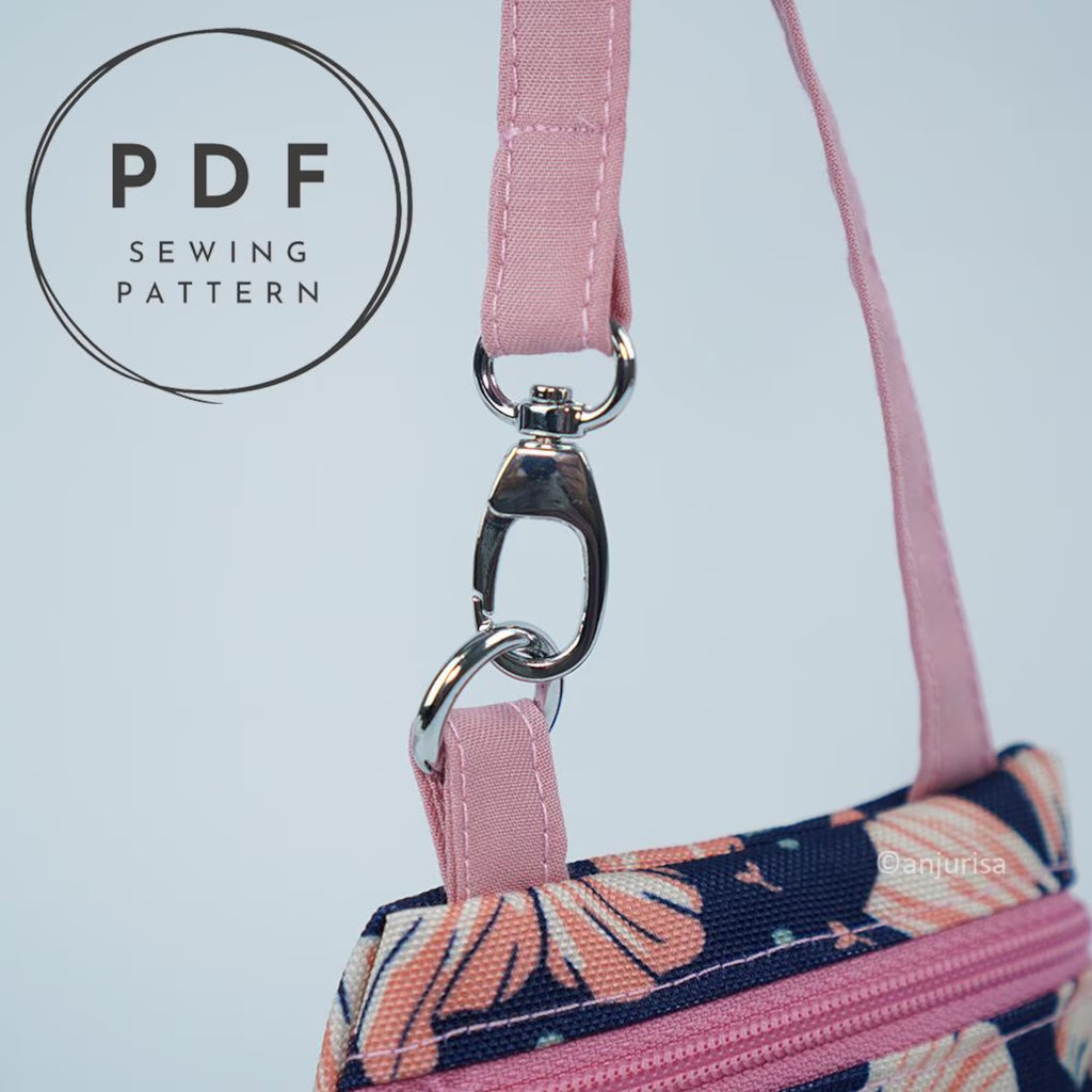 Lulu Pouch Sewing Pattern: Mini Handbag PDF Template (3 Sizes)