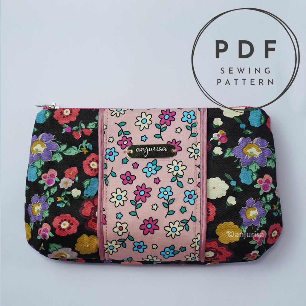 Belle Pouch Ruffled Sewing Pattern: Beginner-Friendly PDF Template