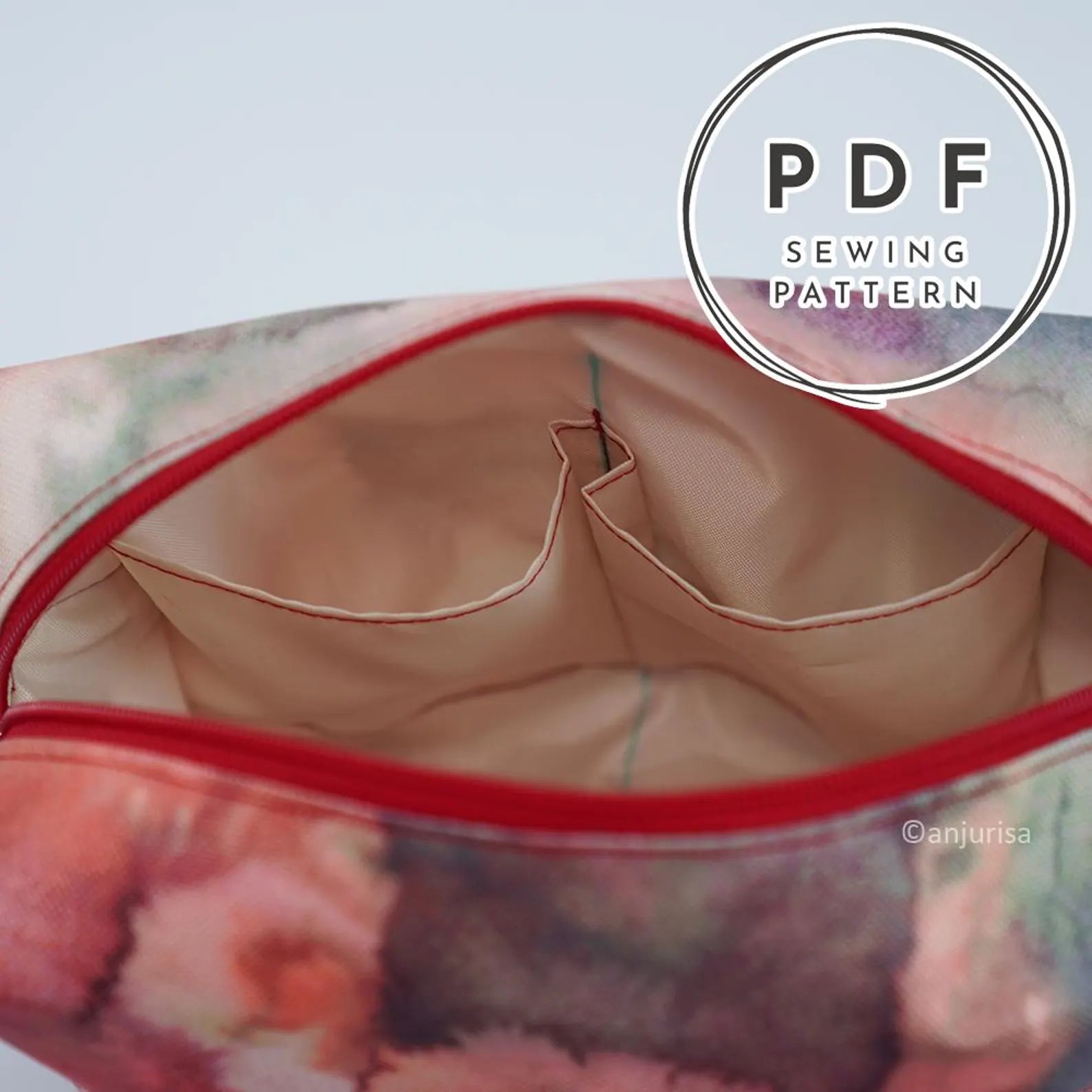 Liora Boxy Pouch Sewing Pattern: Beginner-Friendly DIY (PDF Pattern Collection)