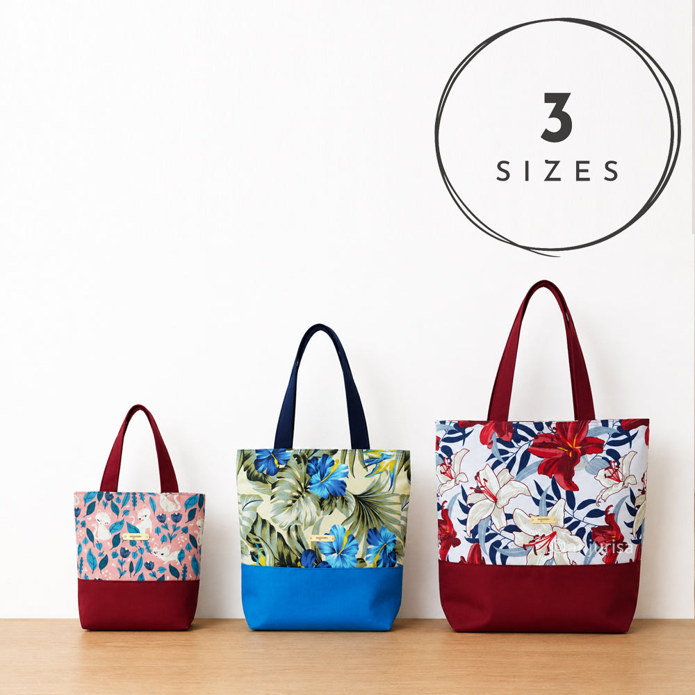 Reina Tote Reversible Bag Sewing Pattern PDF — Beginner Friendly Tote Bag Tutorial — 3 Sizes Included