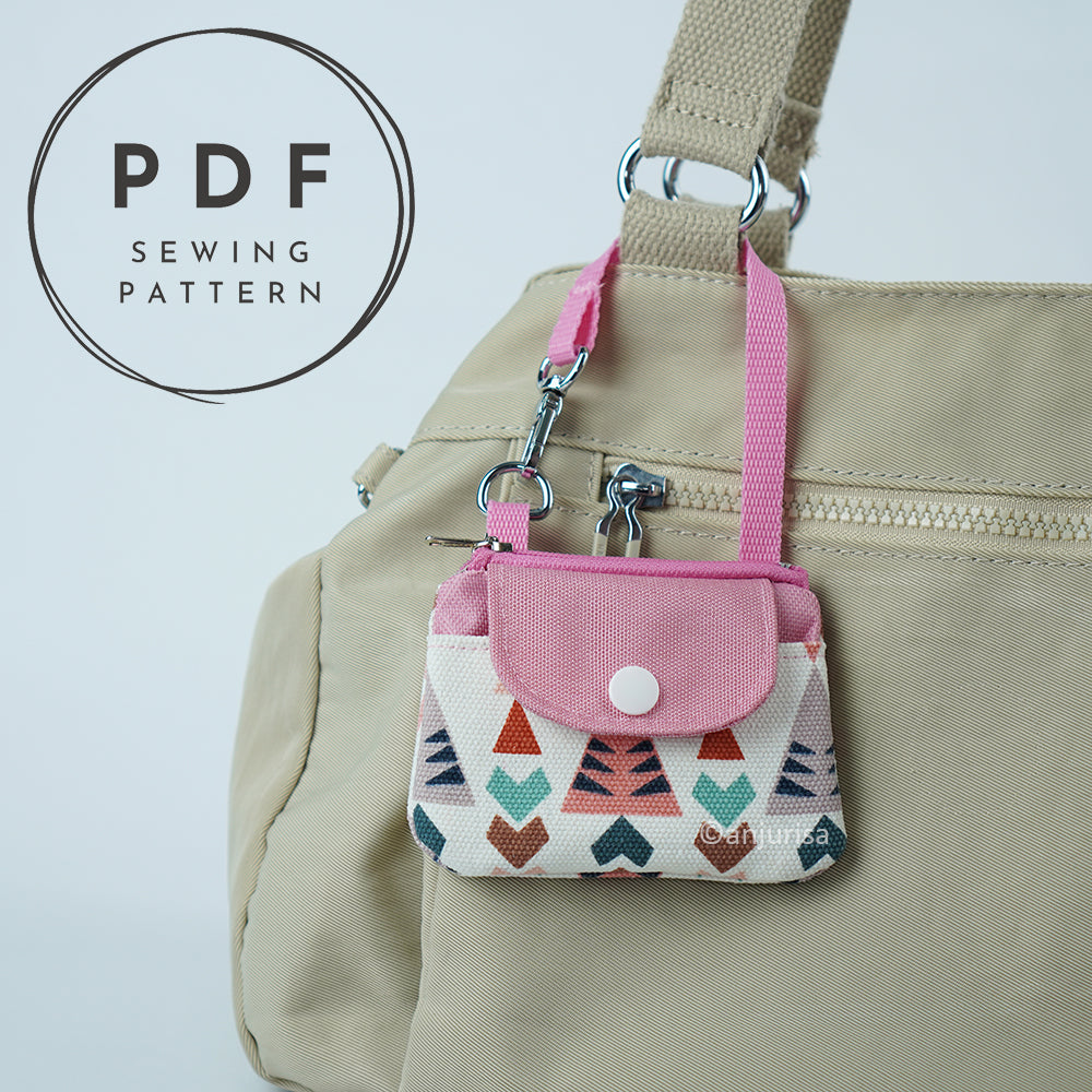 Camia Pouch PDF Sewing Pattern, Easy Everyday Organizer with Front Pocket