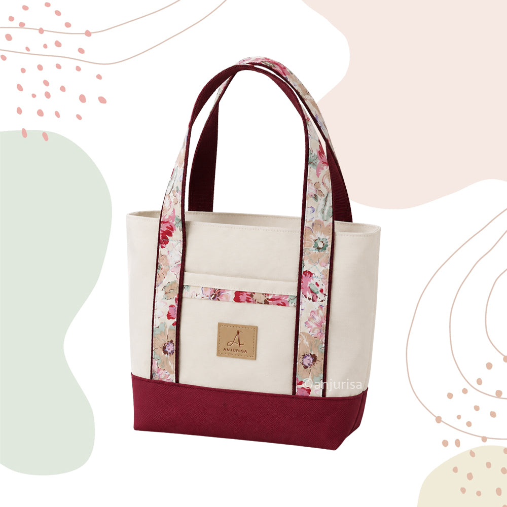 Cora Tote Bag Sewing Pattern PDF - Zipper Tote - Beginner Friendly