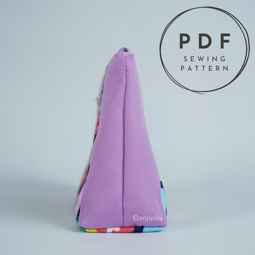 Fremy Pouch PDF Sewing Pattern - Double Zipper Pouch - 5 Sizes
