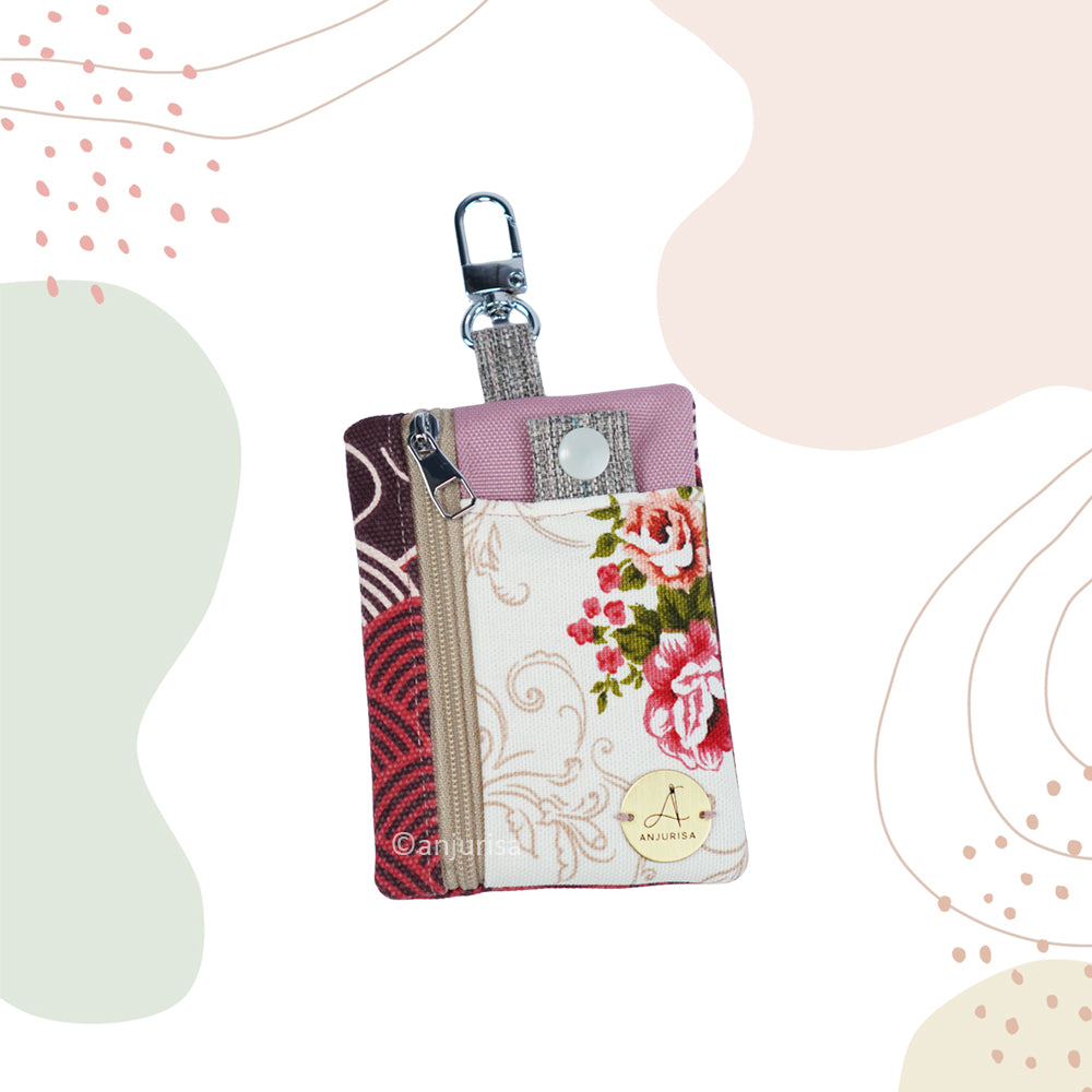 Sania Pouch Sewing Pattern - Mini Keychain Zipper Pouch PDF - Beginner Friendly Bag Organizer
