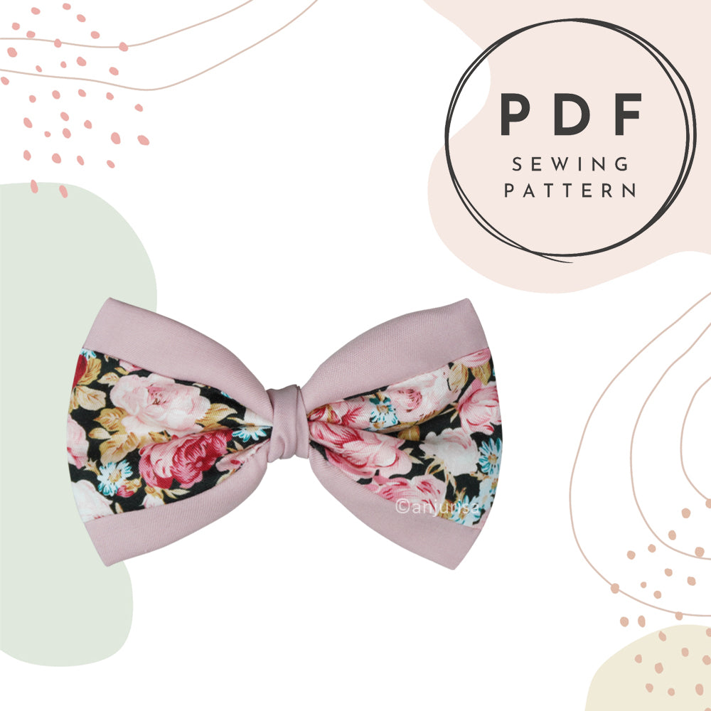 Aiden Bow PDF Sewing Pattern | Two-Tone Layered Design (Digital Download)