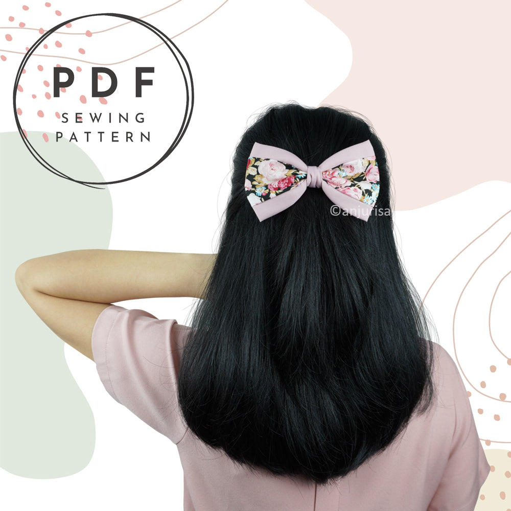 Aiden Bow PDF Sewing Pattern | Two-Tone Layered Design (Digital Download)