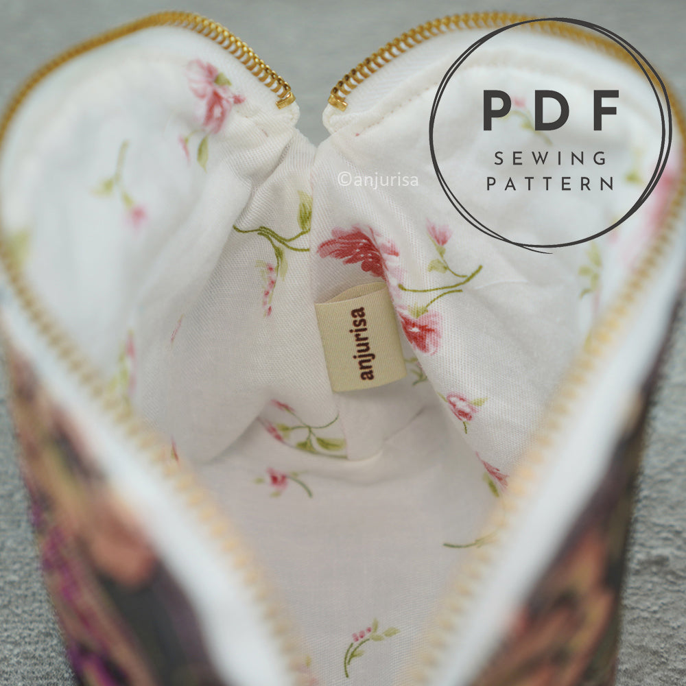 Arche Pouch Sewing Pattern: Beginner-Friendly PDF Template (5 Sizes)