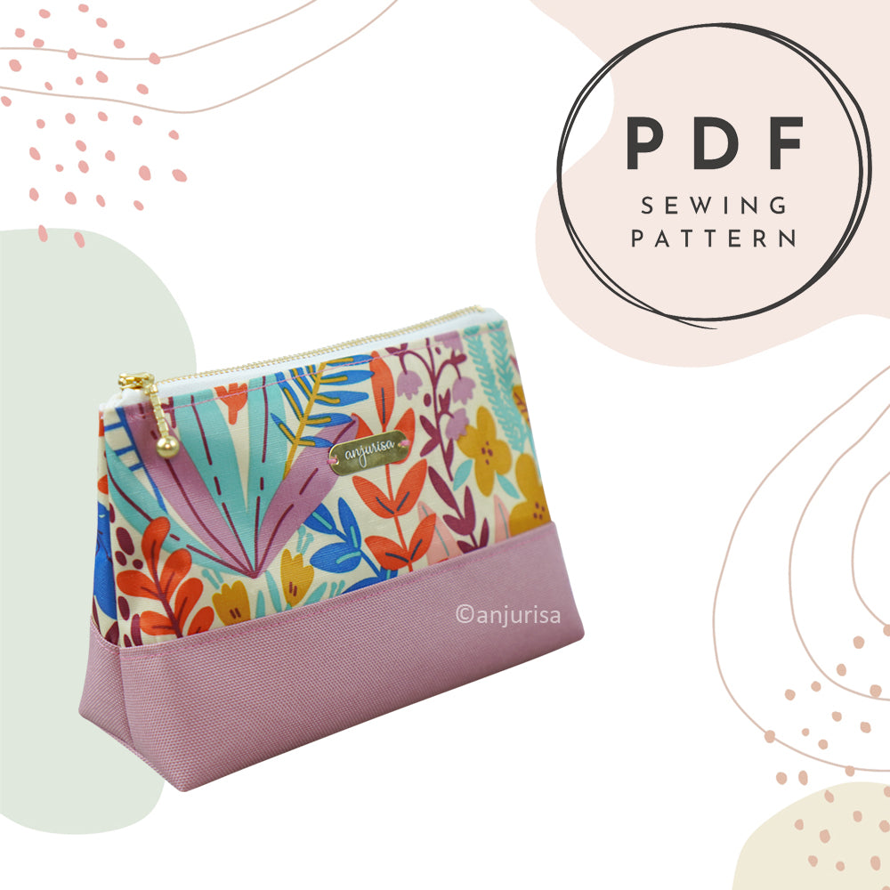 Classic Duo Pouch DIY Sewing Guide - Step-by-Step Templates for Handmade Small Pouches