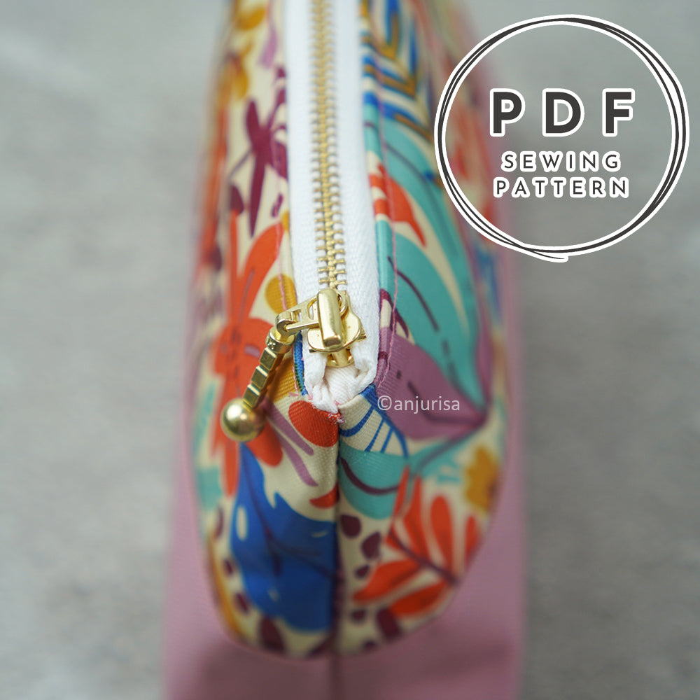 Classic Duo Pouch DIY Sewing Guide - Step-by-Step Templates for Handmade Small Pouches