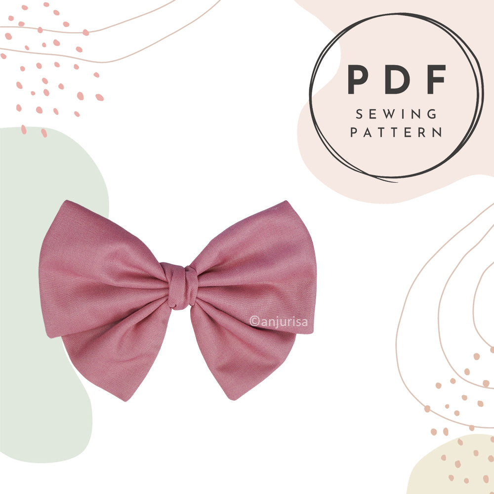 Dainty Bow Sewing Pattern: DIY Hair Accessory (PDF Pattern)