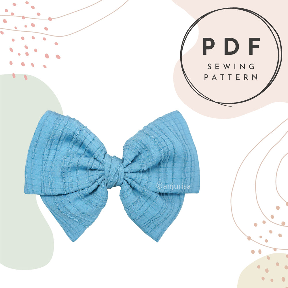 Dainty Bow Sewing Pattern: DIY Hair Accessory (PDF Pattern)