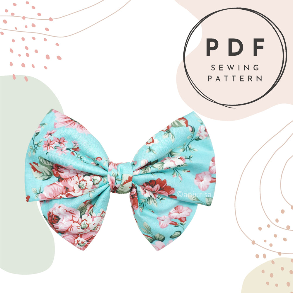 Dainty Bow Sewing Pattern: DIY Hair Accessory (PDF Pattern)