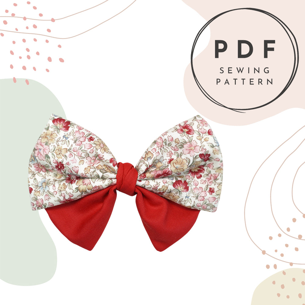 Dainty Bow Sewing Pattern: DIY Hair Accessory (PDF Pattern)