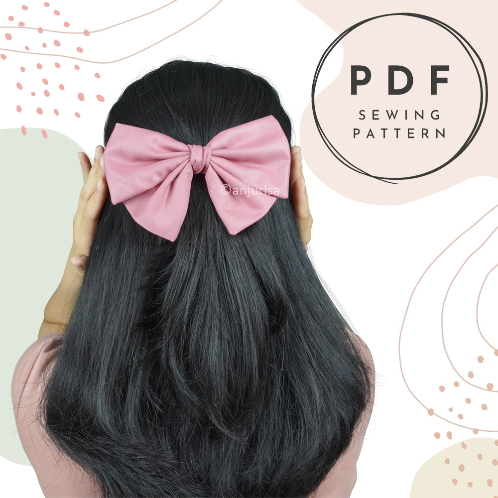 Dainty Bow Sewing Pattern: DIY Hair Accessory (PDF Pattern)