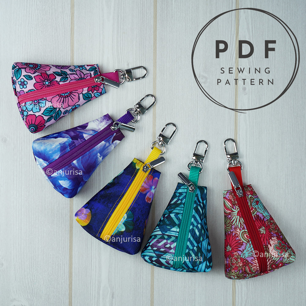Delia Pouch Sewing Pattern – DIY Gift Sewing Project for Crafting Everyday Mini Storage