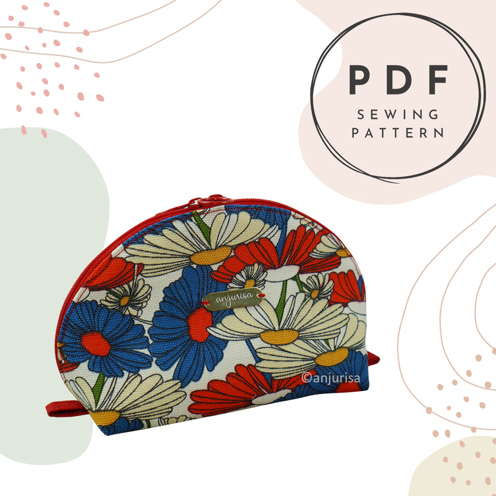 Domi Pouch Sewing Pattern: Beginner-Friendly PDF Template in 5 Sizes