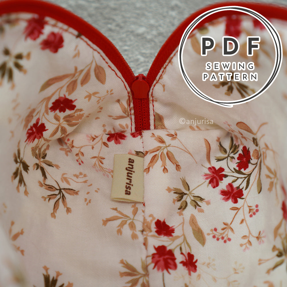Domi Pouch Sewing Pattern: Beginner-Friendly PDF Template in 5 Sizes