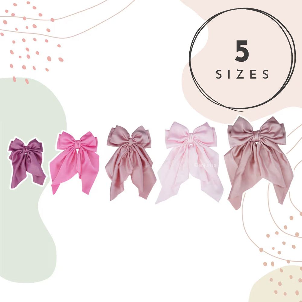 Dreamy Bow Sewing Pattern: Beginner-Friendly DIY Hair Bow Template (PDF Download, 5 Sizes)