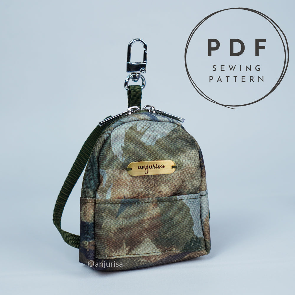 Becky Pouch Mini Backpack Sewing Pattern – 3 Sizes PDF