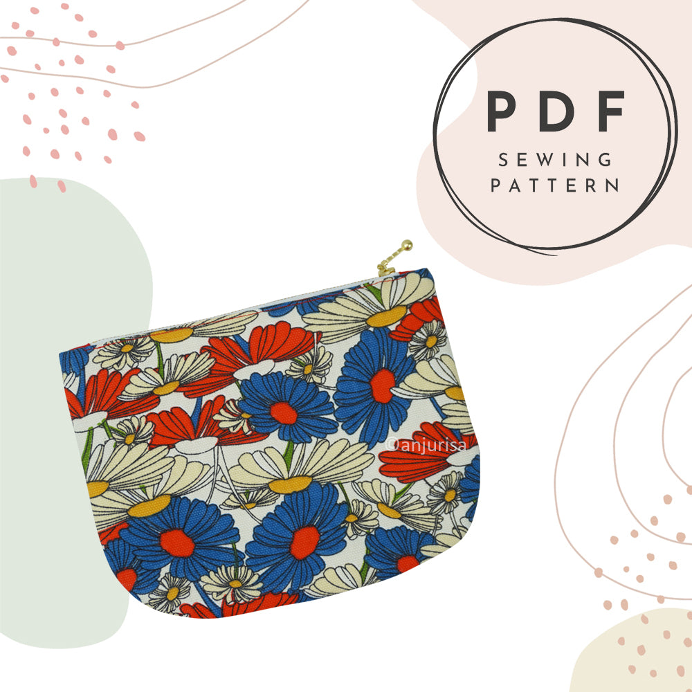 Elly Pouch Sewing Pattern - Beginner-Friendly DIY Pouch Template (PDF)