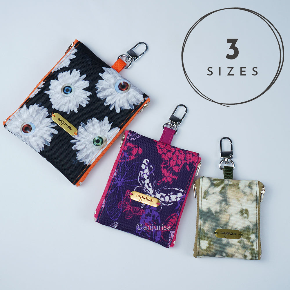 Riley Pouch Sewing Pattern - Two-Sided Zipper Keychain Pouch