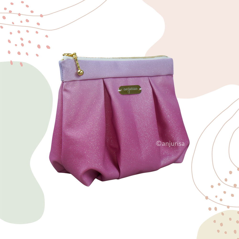 Ruchelle Pouch Sewing Pattern: Structured Pleated Design (PDF Pattern)