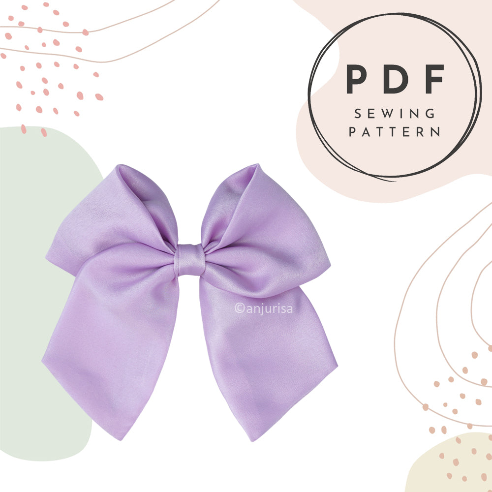 Sailor Bow Sewing Pattern: DIY Hair Bow Template (PDF Download)
