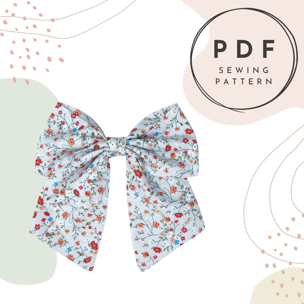 Sailor Bow Sewing Pattern: DIY Hair Bow Template (PDF Download)