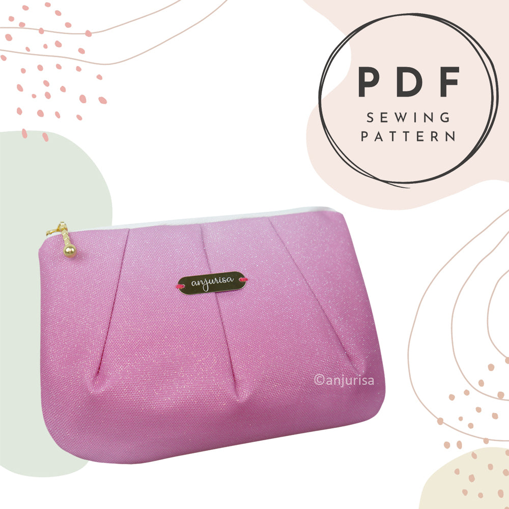 Shellie Pouch Sewing Pattern: Beginner-Friendly PDF Guide (5 Sizes)