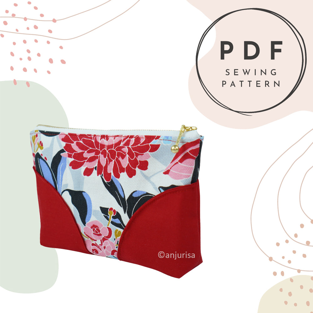 StandOut Pouch Sewing Pattern: Beginner-Friendly PDF Guide (5 Sizes)