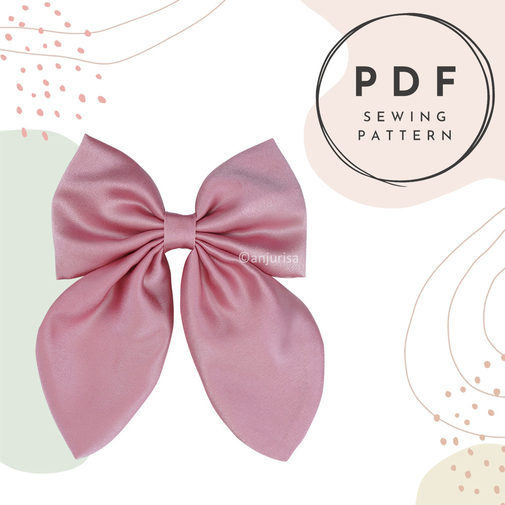 Sweet Bow Sewing Pattern: Beginner-Friendly Hair Bow Guide (PDF Download)