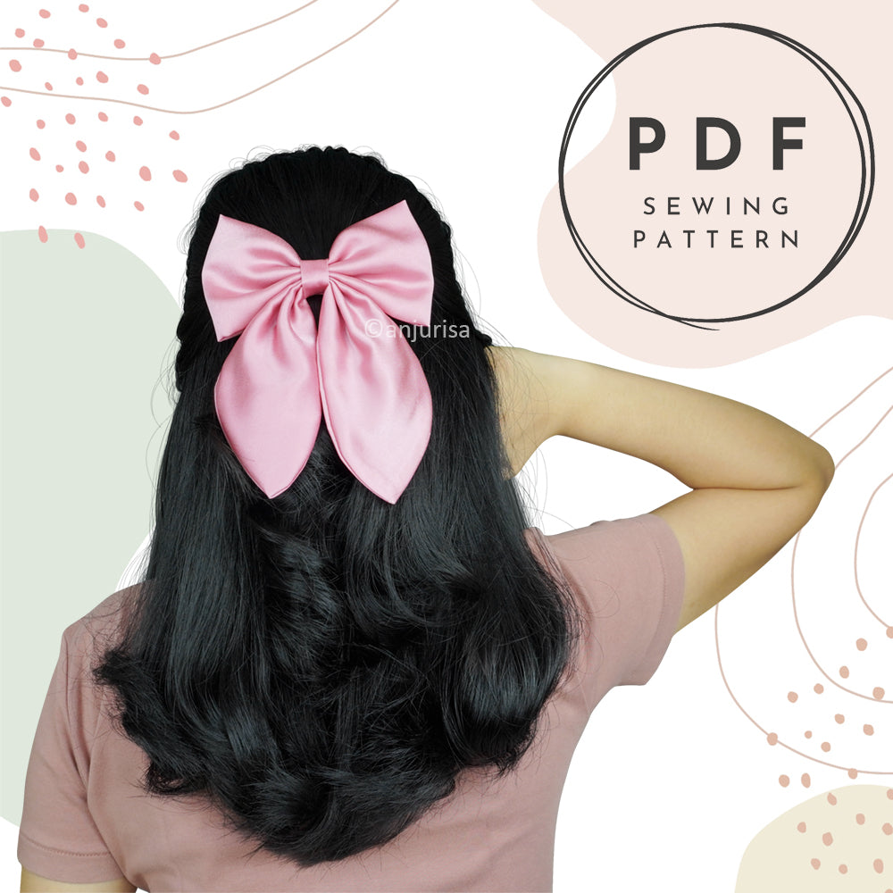 Sweet Bow Sewing Pattern: Beginner-Friendly Hair Bow Guide (PDF Download)