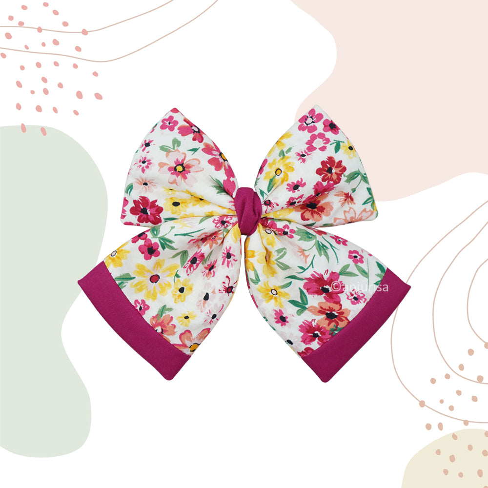 Talia Bow Sewing Pattern: DIY Hair Bow Template (PDF Download, 5 Sizes)