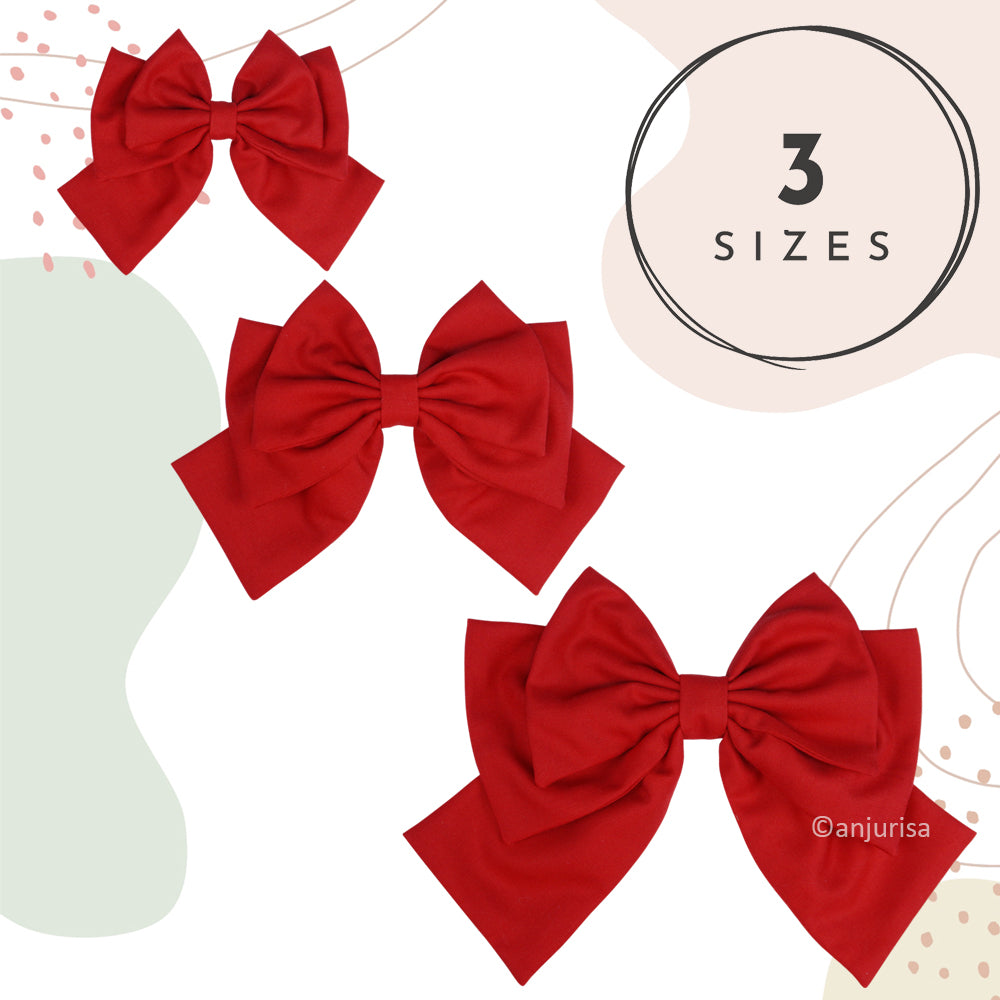 Triace Bow Sewing Pattern - Multi-Layered DIY Bows Template (PDF Pattern)